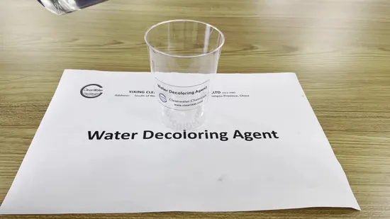 Agente decolorante de efluentes textiles de agua limpia